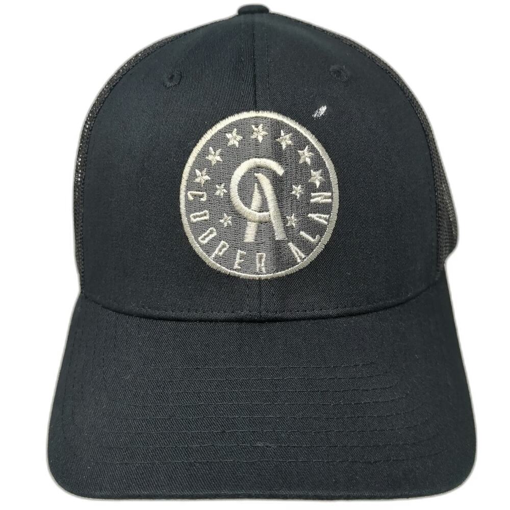 Richardson Trucker Hat Black One Size Cooper Alan Country Music Artist Merch